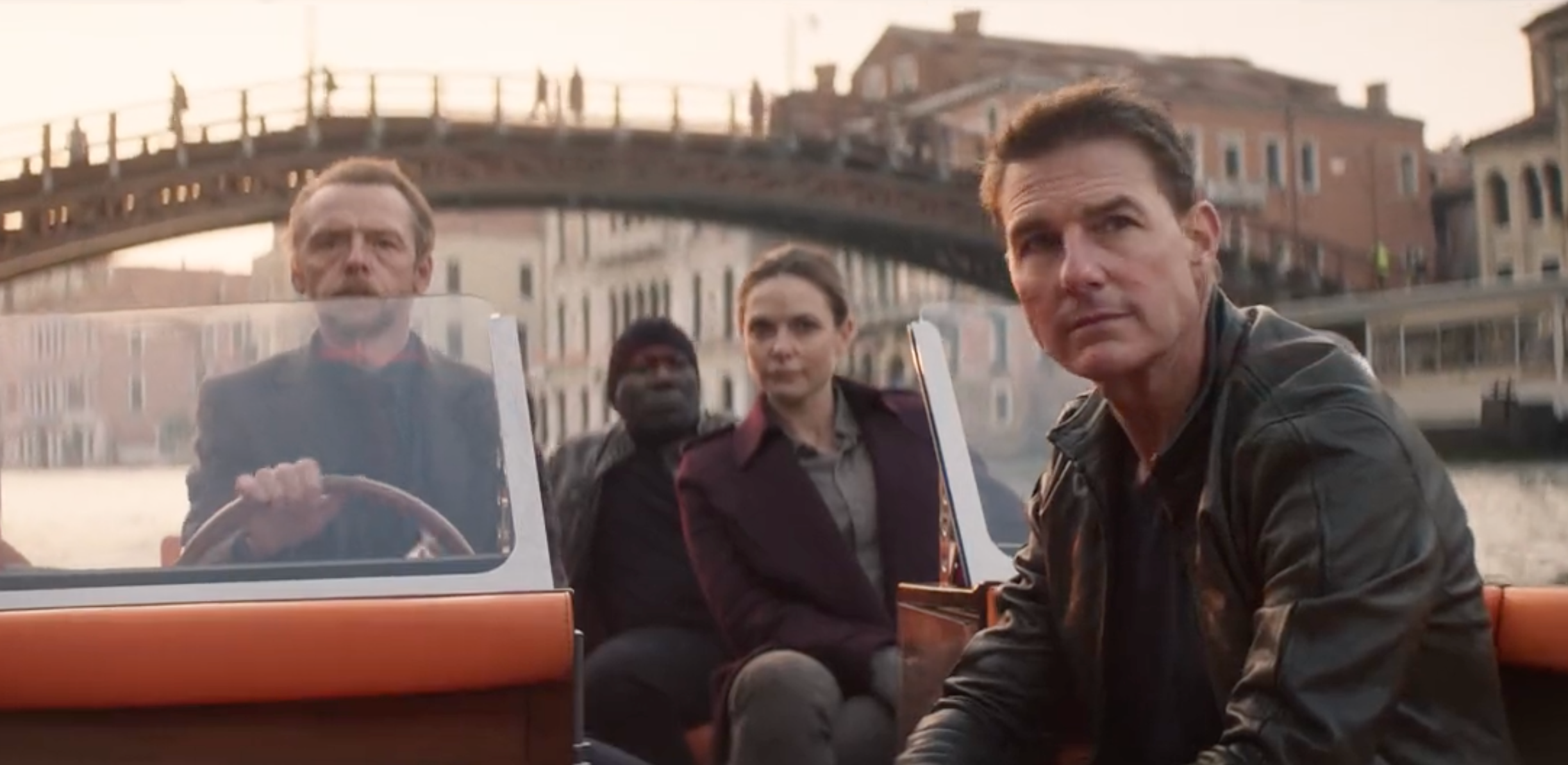 (L-R) Simon Pegg, Ving Rhames, Rebecca Ferguson, and Tom Cruise in "Mission: Impossible - Dead Reckoning Part One"
