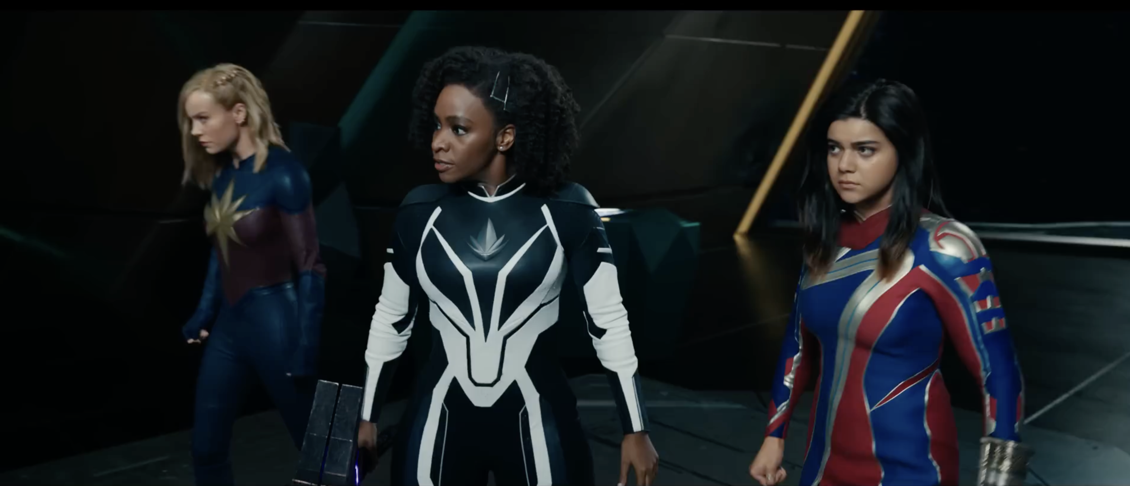 “The Marvels” New Trailer Explains Why Carol, Monica, and Kamala Are Switching Places